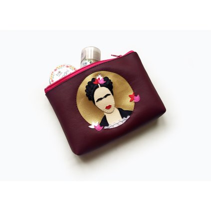Kosmetická taštička Frida bordo  loučím se