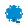 FluenPet HexTile Button Side View Dimensions