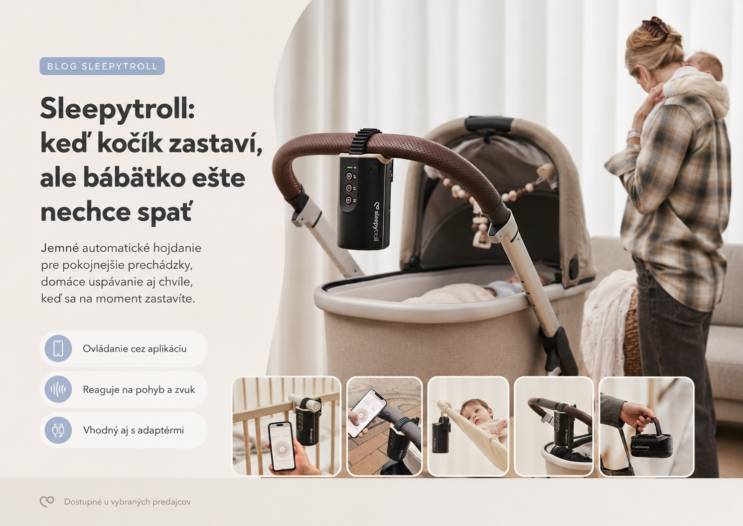Sleepytroll: keď kočík zastaví, ale bábätko ešte nechce spať