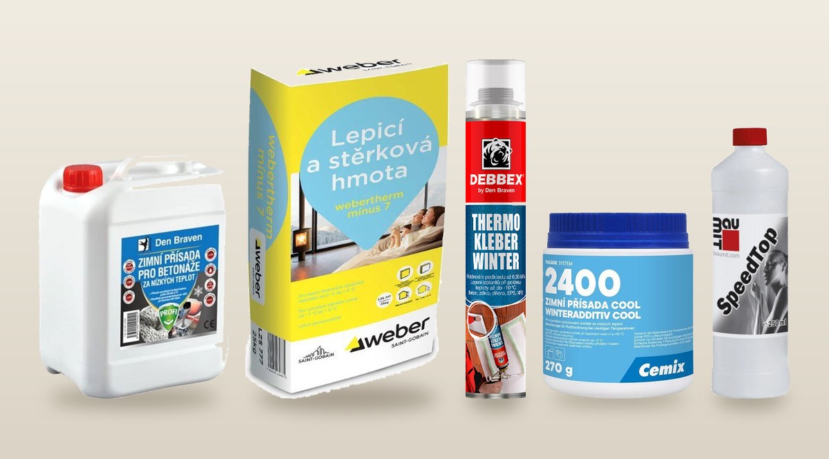 Stavba v zimě: do kolika stupňů betonovat, lepit a omítat