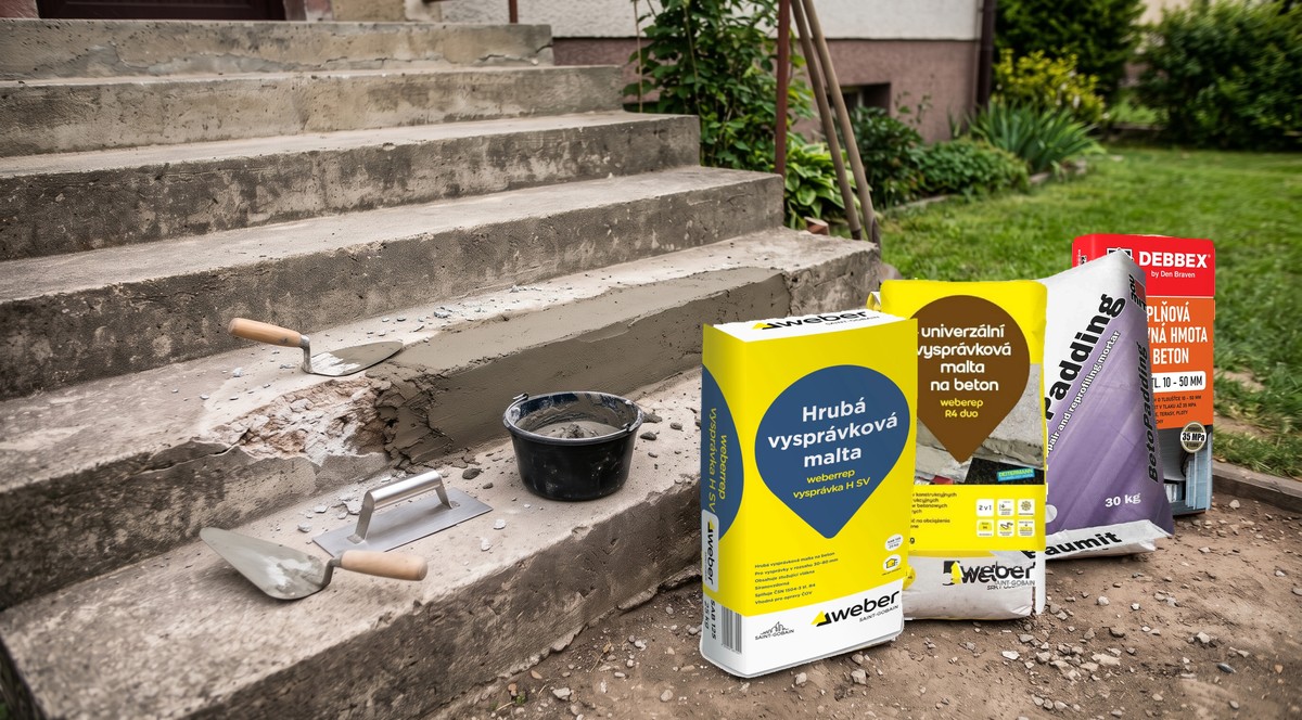 Čím opravit beton: vysprávkové malty