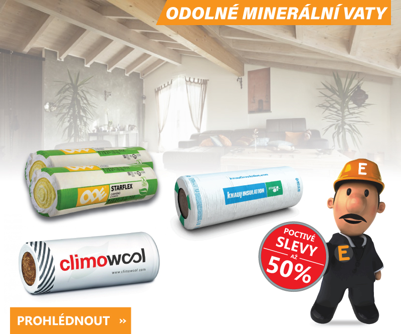 Odolné minerální vaty Knauf, Climowool, Orlibit