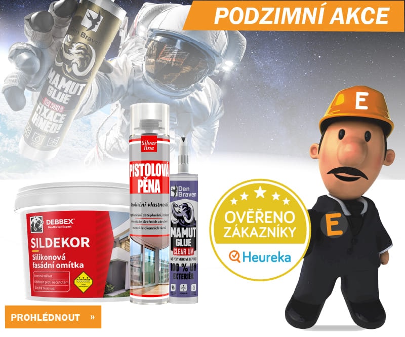 Kvalitní lepidla, pěny a omítky Den Braven