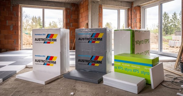 Podlahový polystyren EPS a XPS Austrotherm a Styrotrade