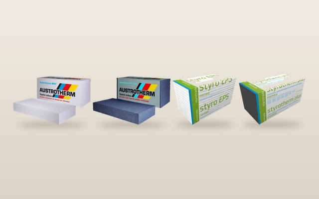 Fasádní polystyren Austrotherm EPS 70F, šedý EPS NEO 70, STYRO EPS 70F a STYROTHERM PLUS 100