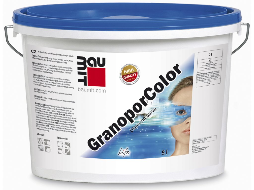 Baumit GranoporColor disperzní fasádní barva