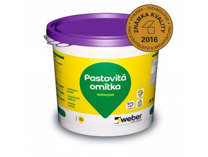 Fasádní omítka Weberpas aquaBalance zrnitá 1 mm (25kg)