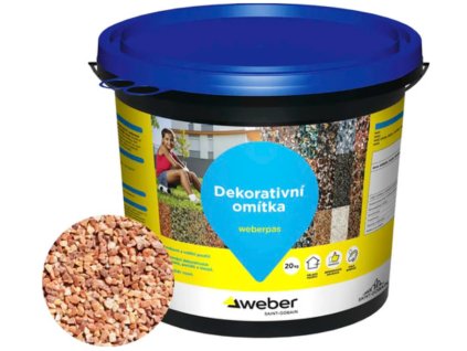 Dekorativní omítka Weberpas marmolit střednězrnná