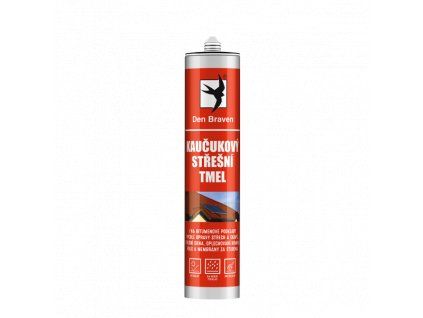 Den Braven kaučukový střešní tmel černý 280 ml