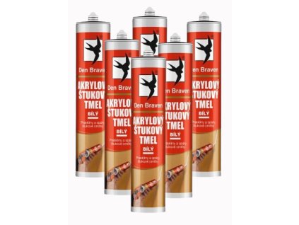 Bílý akrylový štukový tmel 280 ml