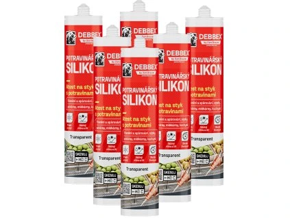 6x potravinarsky silikon debbex