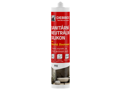 Sanitární silikon bílý 280 ml
