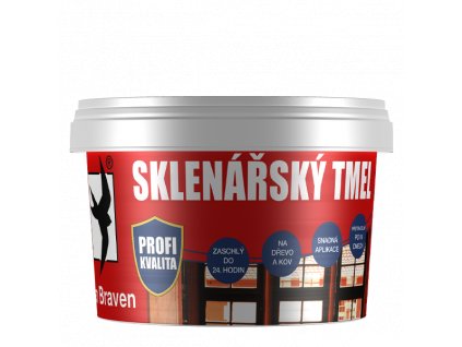 Plastický tmel skleněných výplní