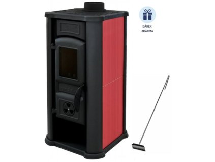 TIM SISTEM krbová kamna červená DIANA ECO