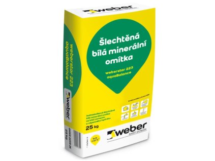 Weberstar 223 aquaBalance šlechtěná bílá minerální omítka