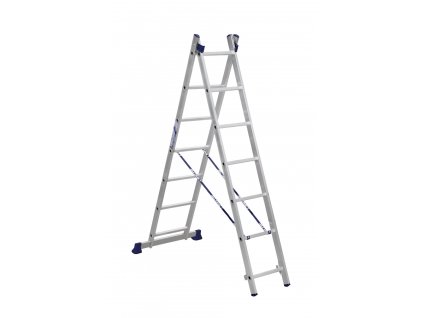 21780 alumet univerzalni 2 dilny zebrik 2x7 pricek 33 x 197 cm max 150 kg 5 let zaruka