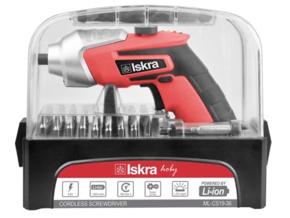 ISKRA AKU šroubovák s příslušenstvím ML-CS19-36