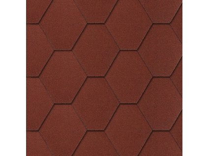 šindel červený hexagonal Covernit Diamant