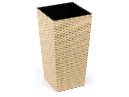 Samozavlažovací květník vysoký cappuccino