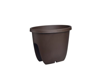 372893 plastkon balkonovy kvetinac ovi 30 cm hnedy