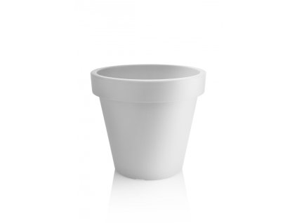 372917 plastkon kvetinac metro twist n roll 39 cm s kolecky bily