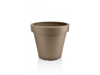 372920 plastkon kvetinac metro twist n roll 39 cm s kolecky capuccino