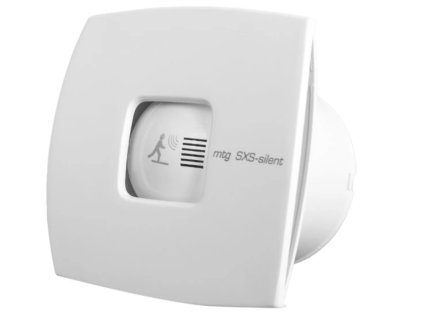 Koupelnový ventilátor s klapkou bílý Ø 120 mm