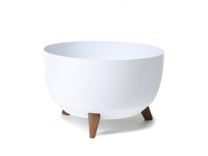 370241 lamela plastova misa na nozkach roma prumer 29 cm bila
