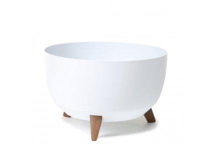 370253 lamela plastova misa na nozkach roma prumer 40 cm bila