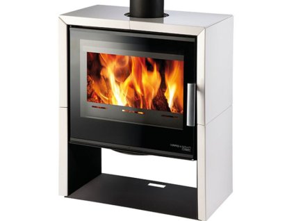 Kachlová kamna HAAS+SOHN JONSBO 4,1-8,2 kW černá/slonová kost