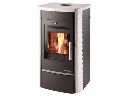 Krbová kamna s výměníkem HAAS+SOHN ALYTUS II 10,2 kW antracit/bílá