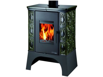 krbová kamna zelená kachlová