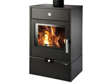 Krbová kamna HAAS+SOHN WERFEN 9 4-12,2kW s výměníkem černá