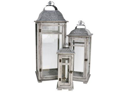 Igotrend Lucerny FAROL 3 ks šedé 89 cm