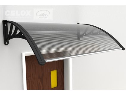 Vchodová stříška oblá 0,6 x 1 m dutinkový polykarbonát IGOTREND