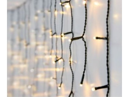 180 LED kapající vodopád teplá žlutá
