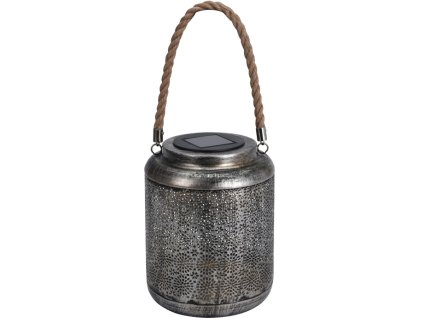 370031 koopman kovova solarni led lucerna antik prumer 15 cm vyska 22 cm vlocky