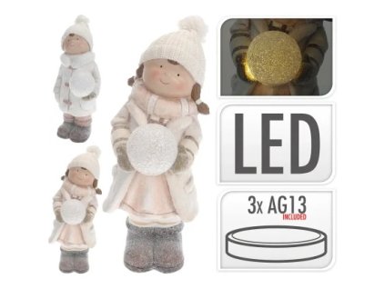 13839 koopman 55832 chlapec a devce led zluta 49cm