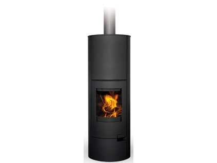Krbová kamna ROMOTOP LUGO N03 AKUM 3-7,8 kW akumulační, ocelový plech, černá