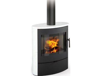 Krbová kamna ROMOTOP NAVIA 01 3-7,8 kW černá, lesklá bílá