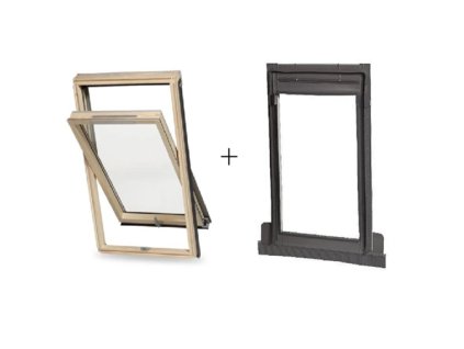 SET střešní okno DAKEA GOOD 55 x 78 cm + lemování KTF do 5cm