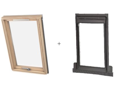 SET DAKEA BETTER SAFE střešní okno 78 x 98 cm + lemování KTF do 5cm