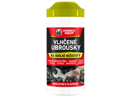DEBBEX vlhčené ubrousky na odolné nečistoty