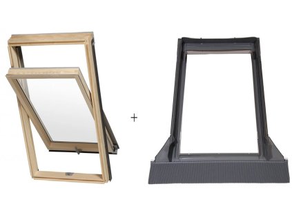 SET RoofLITE solid pine plus lemování UFX