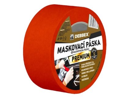 Debbex maskovací páska Premium oranžová