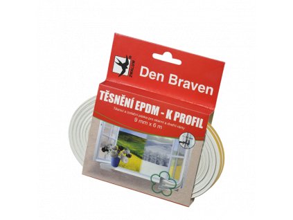 3224 tesnici profily z epdm pryze p 9 mm 5 5 mm delka 6 m hneda
