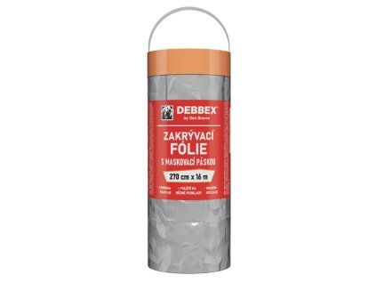 DEBBEX Zakrývací fólie s maskovací páskou