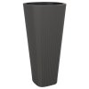 Květináč LAMELA MUZA antracitový vysoký