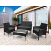 Igotrend zahradní ratanový nábytek černý BERLIN