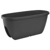 Balkónový květináč antracit PLASTKO OVI 60 cm